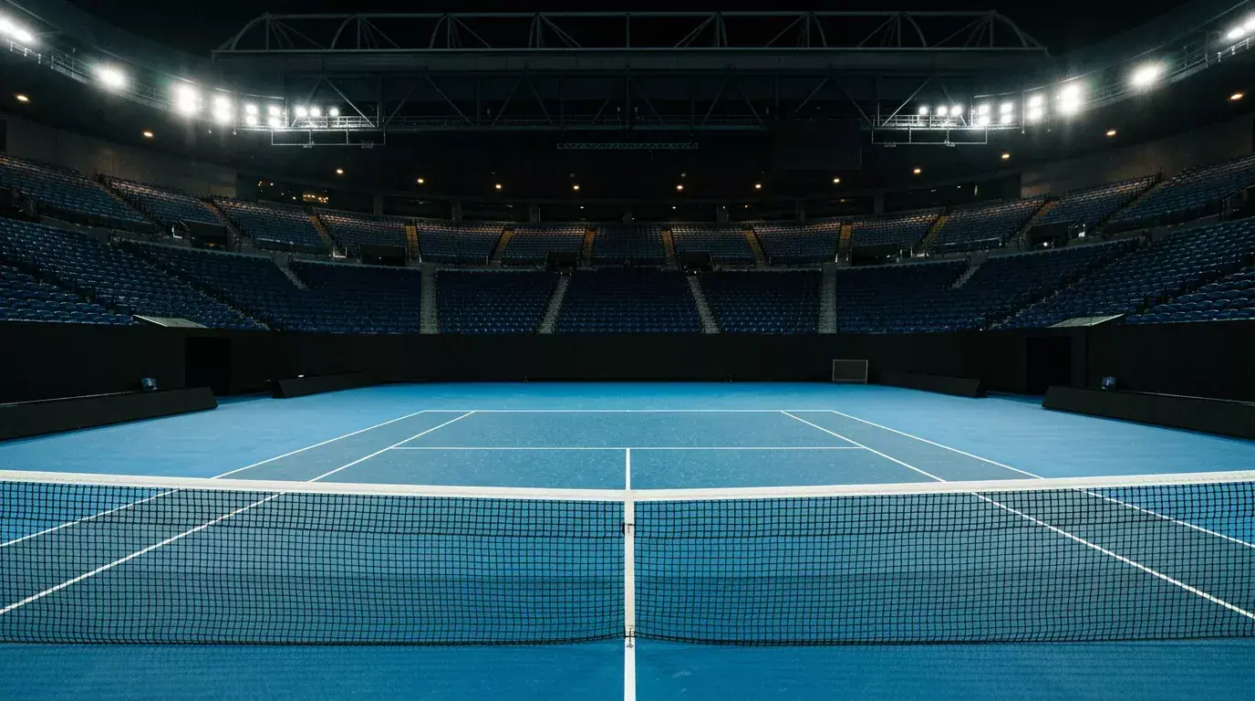 Pista del Rod Laver Arena durante una sesión nocturna del Open de Australia 2026